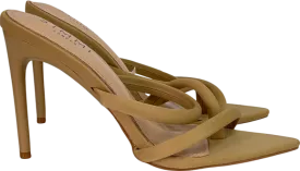 Simmi London Beige Nude Lycra Mules UK 5 EU 38 👠