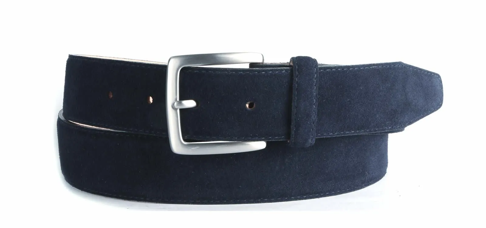 Suede Belt Navy Blue