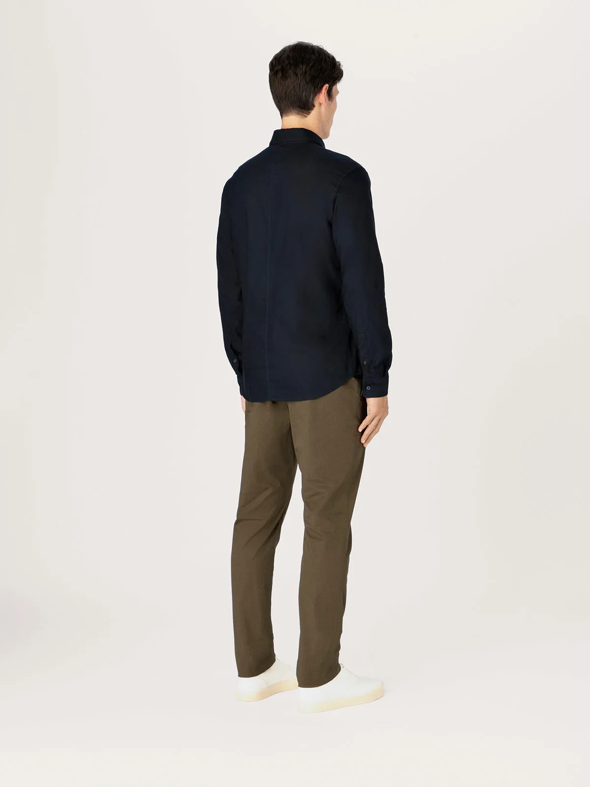 The All Day Oxford Shirt || Navy | Stretch Cotton