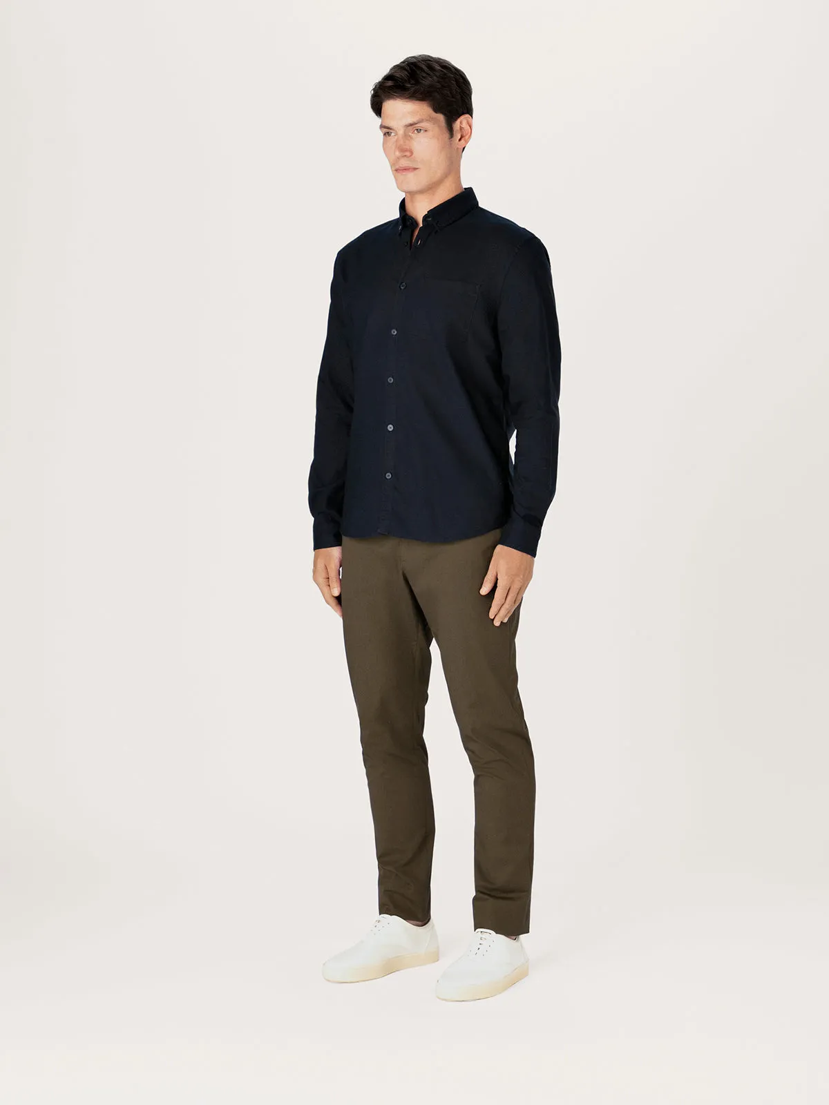 The All Day Oxford Shirt || Navy | Stretch Cotton