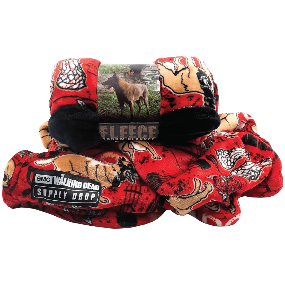 The Walking Dead Exclusive Dog Throw Blanket