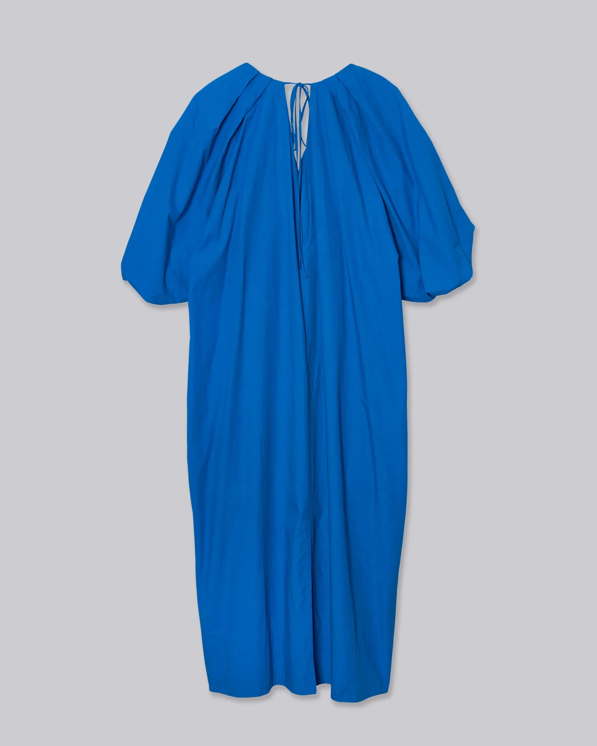 Tucked Cocoon Dress - Cerulean